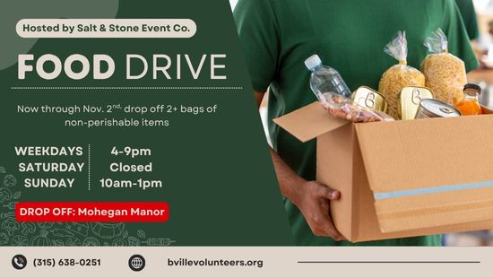 Food Drive now through Nov. 2nd